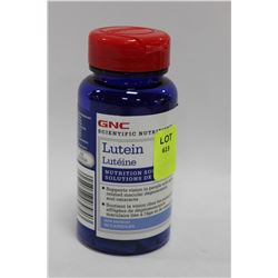 BOTTLE OF GNC LUTEIN CAPSULES