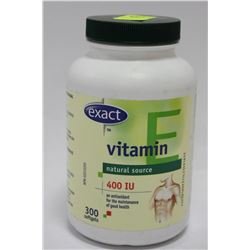 BOTTLE OF 300 VITAMIN E SOFT GELS