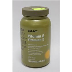 BOTTLE OF 120 GNC VITAMIN E SOFT GELS