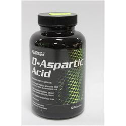 BOTTLE OF 120 D-ASPARTIC ACID DIETARY SUPPLEMENT