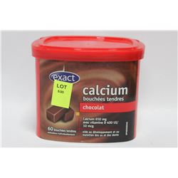 CONTAINER OF 60 CALCIUM CHOCOLATE SOFT CHEWS
