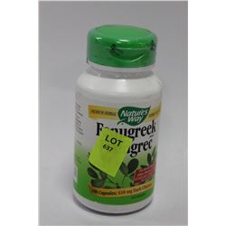 BOTTLE OF 100 FENUGREEK CAPSULES