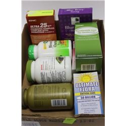 FLAT OF HEALTH VITAMINS/CAPLETS AND SUPPLEMENTS