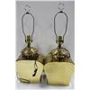 Image 1 : PAIR OF ESTATE BRICK STYLE LAMPS