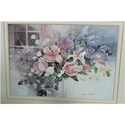 LARGE ESTATE FLORAL PICTURE, 39"x30"
