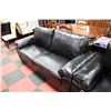 Image 3 : NEW BLACK LEATHERETTE SOFA W LOVE SEAT