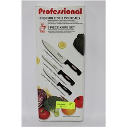 NEW PROFESSIONAL 3 PC KNIFE SET