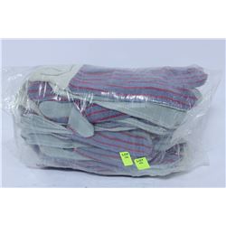 PK OF 12 WORK GLOVES X5