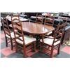 Image 1 : VILAS MAPLE TABLE W 2 LEAFS 6 CHAIRS BUFFET AND