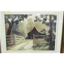 FARM HOUSE FRAMED PICTURE
