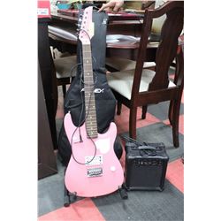 PINK ROCKER RG80S-PH GUITAR SOLD WITH BURSWOOD