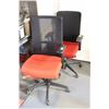 Image 1 : RED AND BLACK OFFICE CHAIR X2