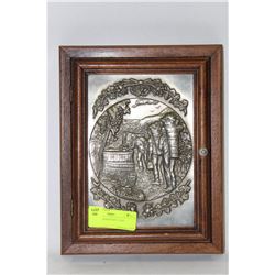 PEWTER WOODEN KEY CASE