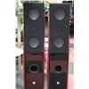 Image 1 : SET OF 2 - THEATRE RESEARCH SPEAKERS W/ WOOD SIDE