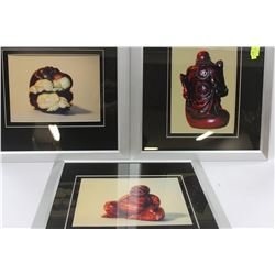 SET OF THREE(3) BUDDHA PICTURES