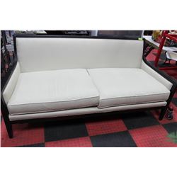 SHOWHOME WOOD AND FABRIC SOFA