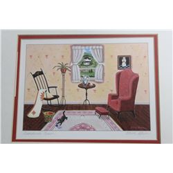 GRANDMA'S ROOM STEVE KLEIN FRAMED