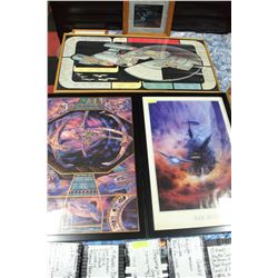 SET OF THREE(3) STAR TREK FRAMED PRINT
