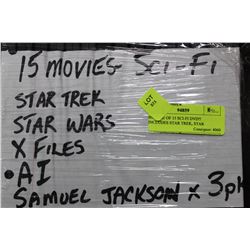 BUNDLE OF 15 SCI-FI DVD'S INCLUDES STAR TREK, STAR