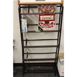 DVD RACK WITH DVD'S