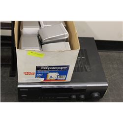 KENWOOD RECEIVER W/ SPEAKERS