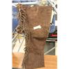 Image 1 : BROWN SIZE M LADIES FRINGED CHAPS
