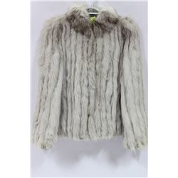 BLUE-FOX FUR JACKET SIZE M IN EXCELLENT CONDITION