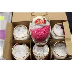BOX OF 6 STELLA ARTOIS WINE GLASSES