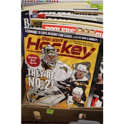 BOX OF SPORTS MAGAZINES