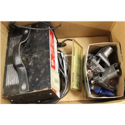 BOX OF TOOLS; B&D TOOL SET, JIG SAW,
