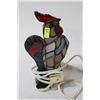Image 1 : VINTAGE STAINED GLASS ROOSTER LAMP