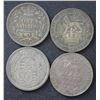 Image 1 : GB Shillings 1817, 1827, 1879, 1907 VG to Fine