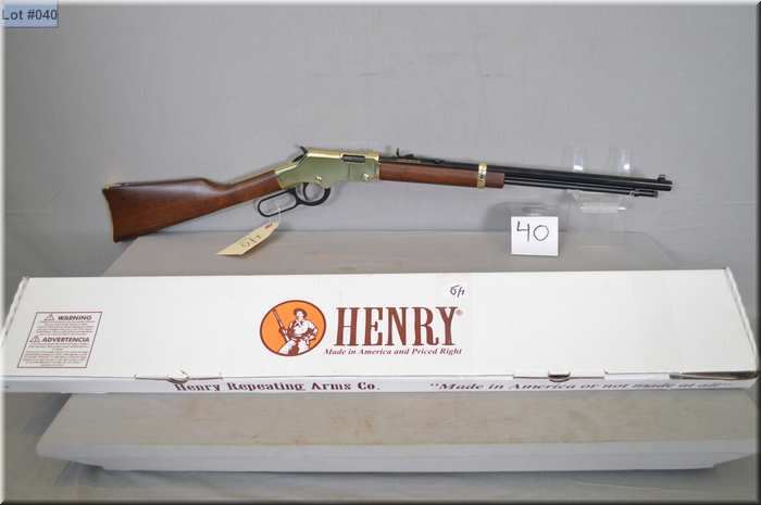 Henry Mod H004 Golden Boy .22 LR cal tube fed lever action Rifle w/ 20 ...