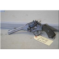 Webley Mod Mark VI ( sleeved to .22 Rimfire Long cal ) single shot Pistol w/152 mm bbl [ blued finis