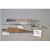 Image 1 : Lot : Three Ant African Spear Heads [ one long leaf design approx. 14  1/2" overall - one small arro