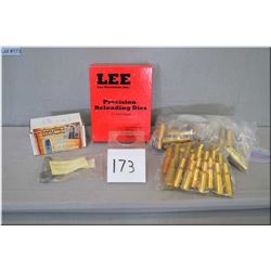 Box Lot : 43 .577 /450 cal Brass ( some appear new ) - Lee .577/450 cal Martini loading dies - .478 