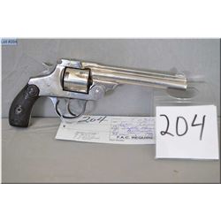 Iver Johnson Mod Safety Hammer Automatic .38 S & W cal 5 shot Revolver w/ 127 mm bbl [ nickel finish