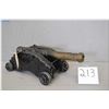 Image 1 : Fort Or Naval Style Model Hand Made Cannon w/carriage [ embossed Spanish style decoration, approx 11