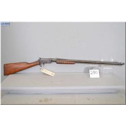 Marlin Mod 37 .22 LR cal tube fed pump action Rifle w/ 24" round bbl [ faded blue finish turning bro