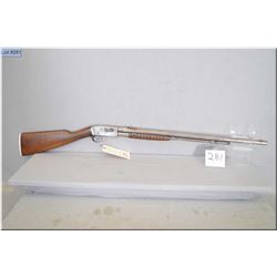 Remington Mod 12C .22 LR cal tube fed pump action Rifle w/ 24" oct bbl [ polished grey finish, good 
