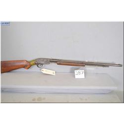Savage Mod 29 A .22 LR cal pump action Rifle w/ 24" oct bbl [  faded blue finish, checkered pistol g