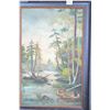 Image 1 : Framed Picture " Antique Style scene of Natives in Canoe"