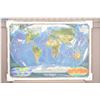 Image 1 : Lg Picture " Map of the World" ready to frame