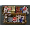 Image 1 : Lot : Wooden Box & Trays : Asstd Shot Gun Shells, powder, etc , including 2 full boxes, various part