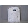 Image 1 : Lot : 2 Lg Boxes of Thirty  New White Fleece Jackets ( all size large ) Retail $ 30.00 Each