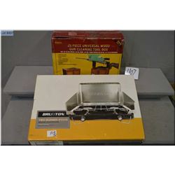 Lot of 2 Items : Brunton 2 Burner Camp Stove , no propane, new in orig box, some damage to box Retai