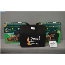 Lot : 3 Dead Down Wind Scent Prevention Kits, new in orig cases - Retail $ 49.00 each