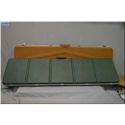 Lot of Two Luggage Style Gun Cases [ one is Green Safari & one is tan Gun Guard ]