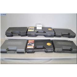 Box : 6 Various foam lined plastic pistol cases