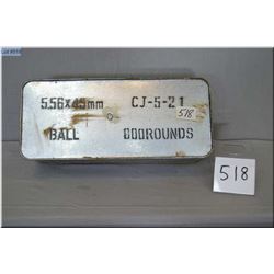 Metal Can : 800 Rnds 5.56  x 45 MM Ball Ammo